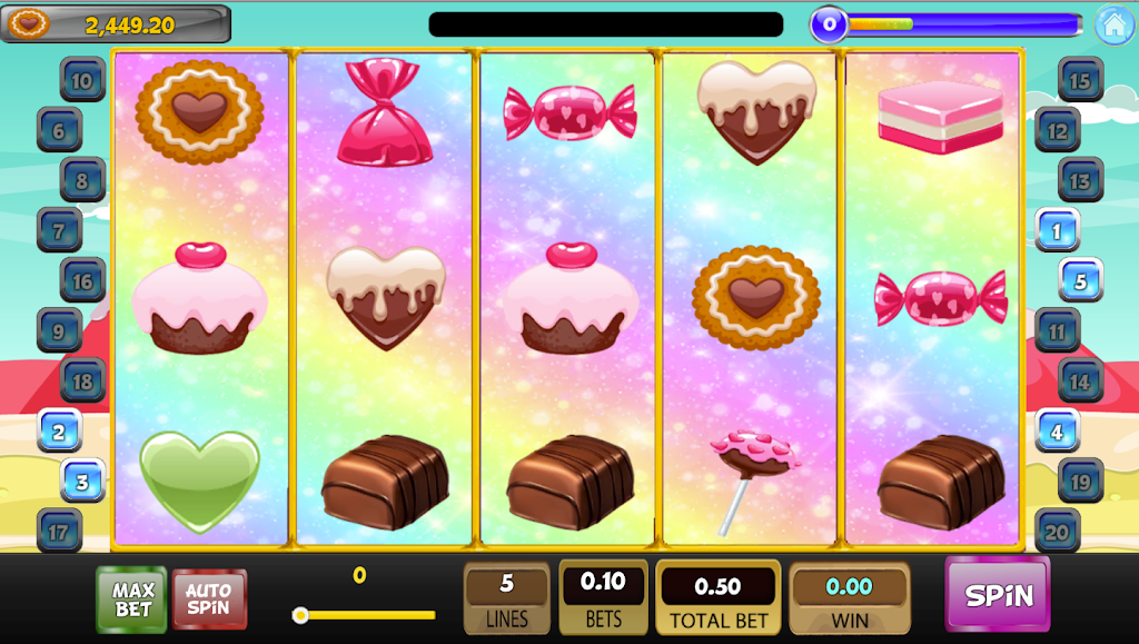 Candy Sweet Slot machine Schermafbeelding 0