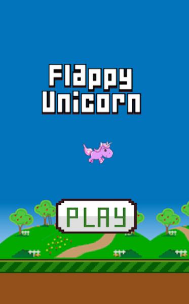 Flappy Unicorn 스크린샷 0