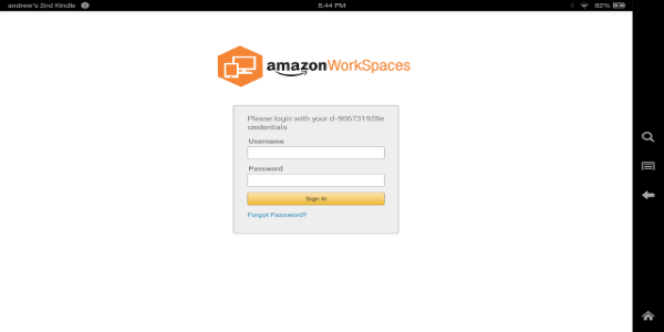 Amazon WorkSpaces Screenshot 0