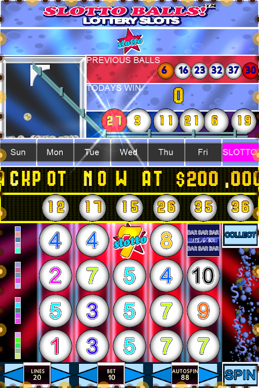 Slotto Balls™ Lottery Fruit Machine Schermafbeelding 1