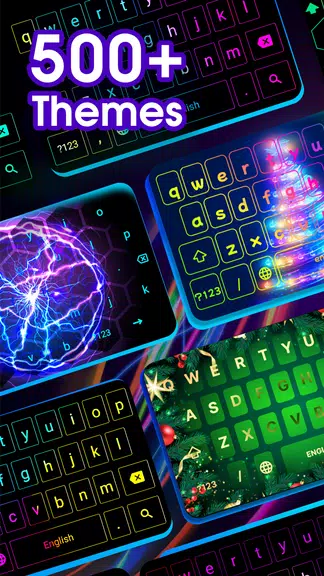 Neon LED Keyboard - 디자인키보드 스크린샷 1