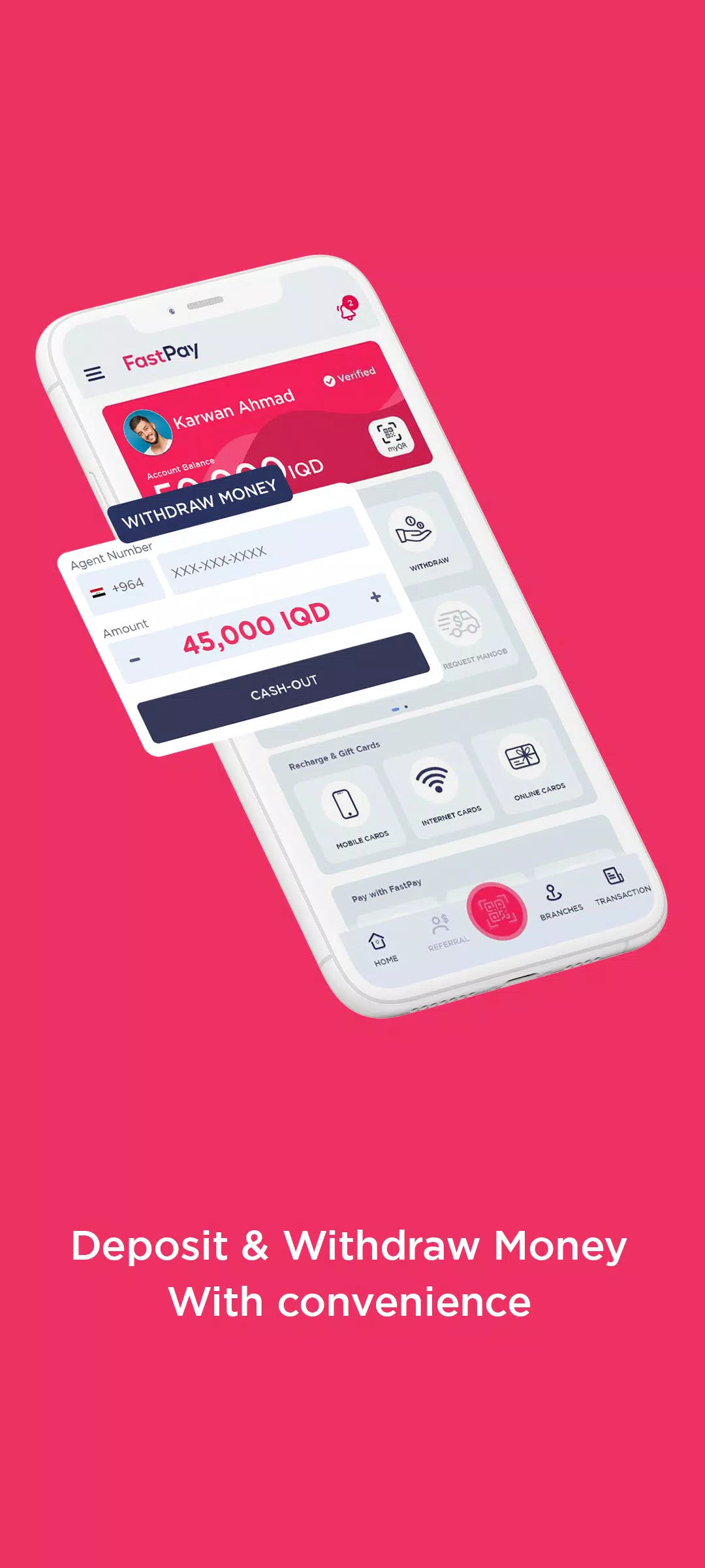 Schermata FastPay Wallet 2