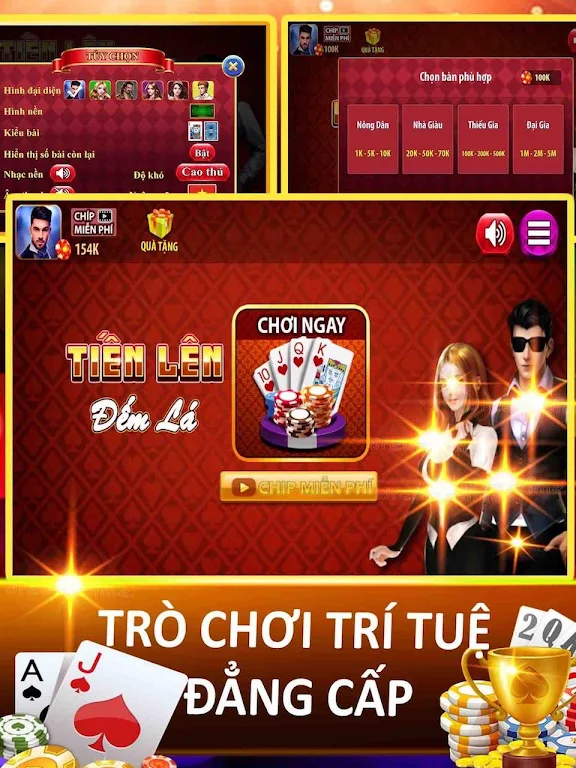 Tiến lên đếm lá - Thirteen - tien len offline Ảnh chụp màn hình 0