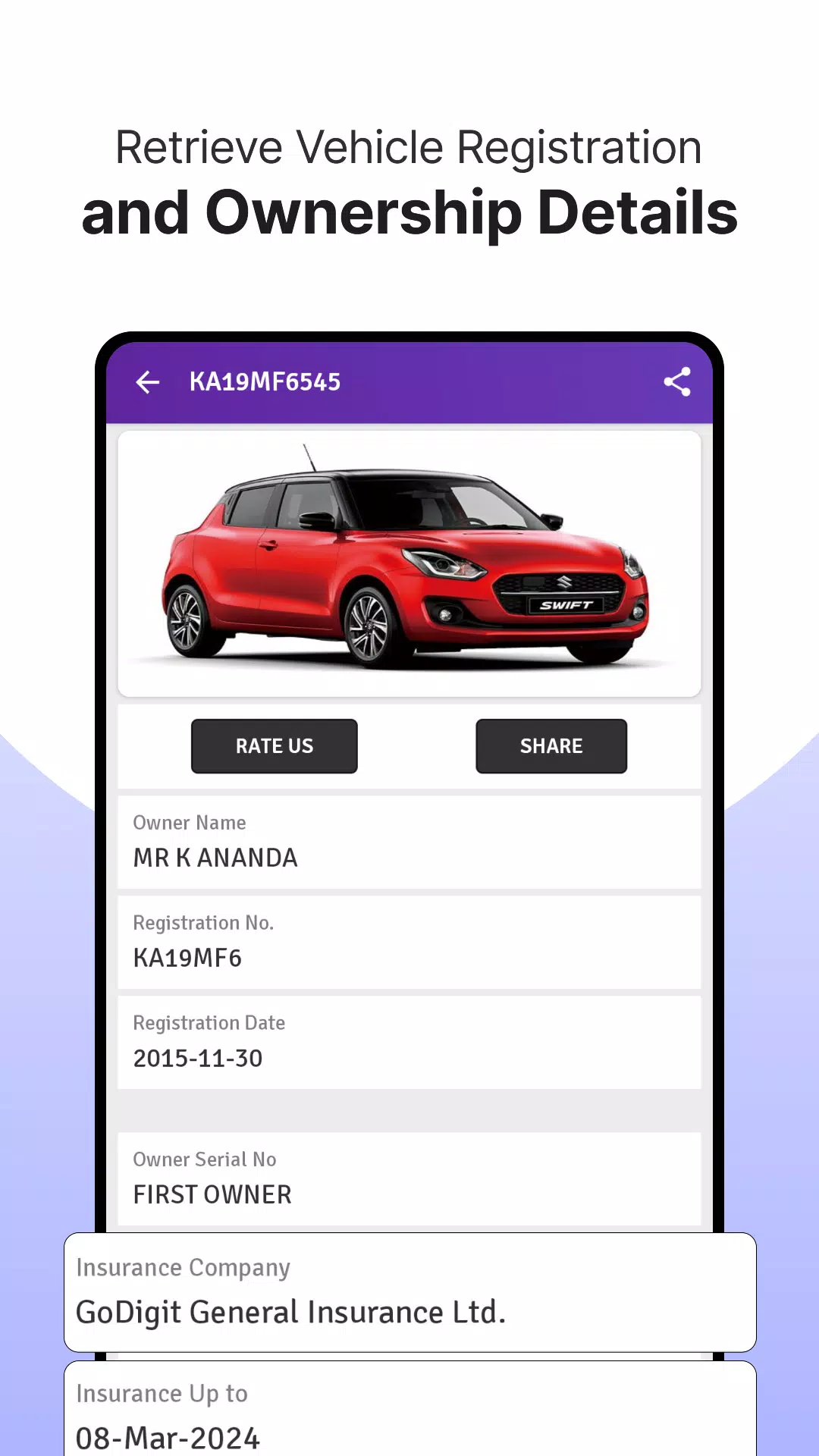 RTO Vehicle Info App, Challan Скриншот 1