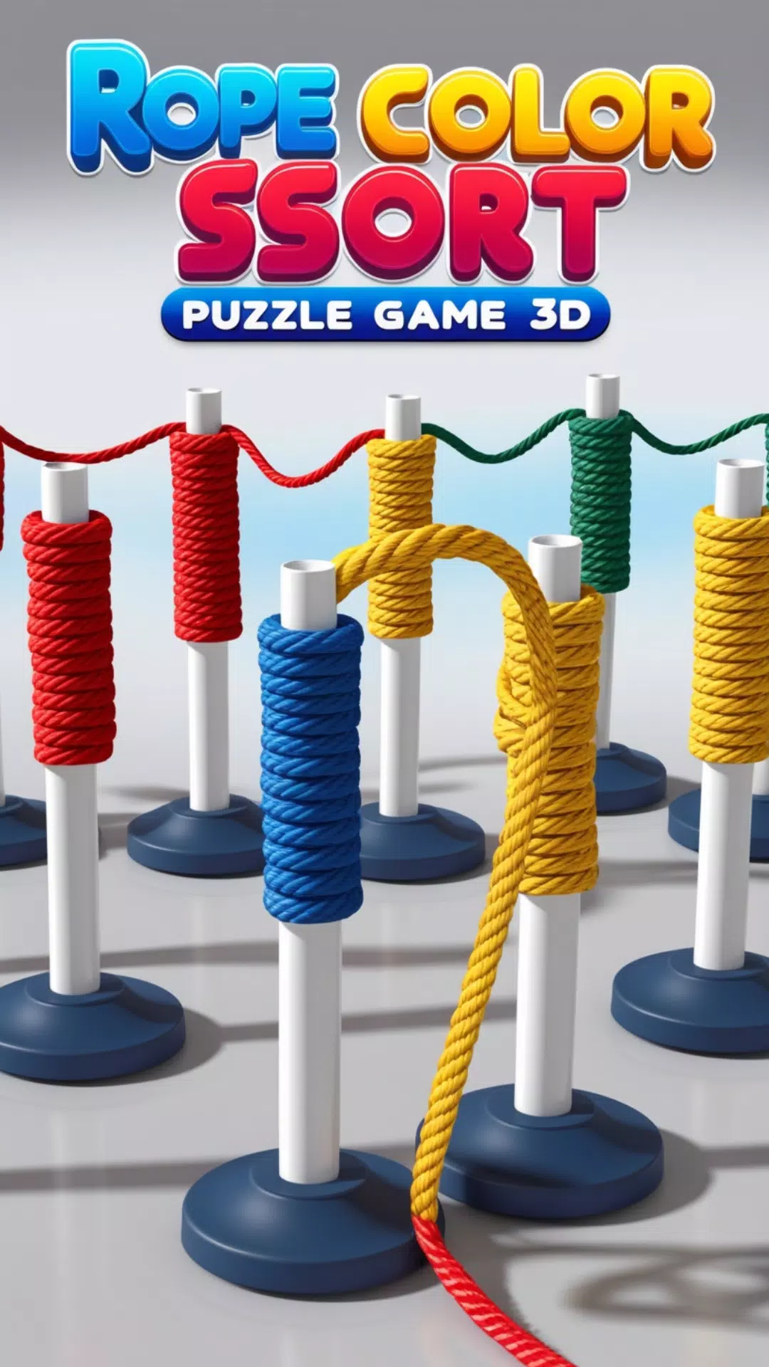 Schermata Rope Color Sort Puzzle Game 3D 3