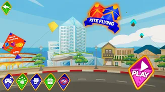 Pipa Layang Kite Flying Game ဖန်သားပြင်ဓာတ်ပုံ 0