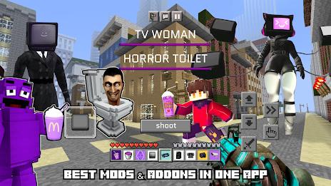 Horror Toilet Mods Minecraft Captura de pantalla 1