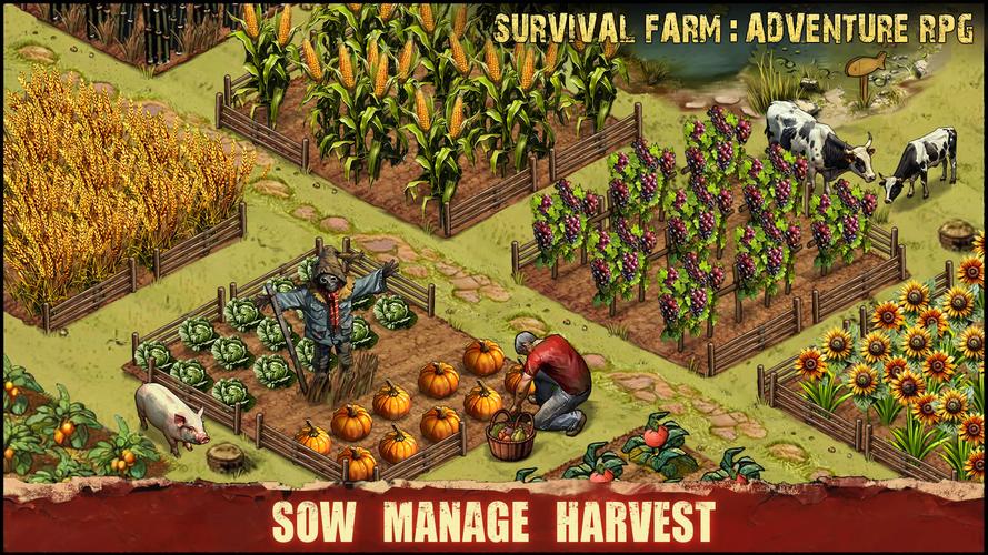 Survival Farm: Adventure RPG Tangkapan skrin 1