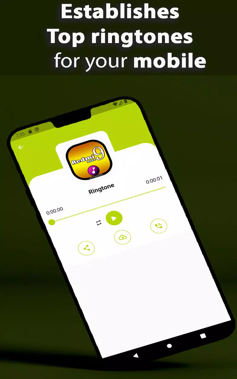 Redmi Note 9 Ringtone App 螢幕截圖 3