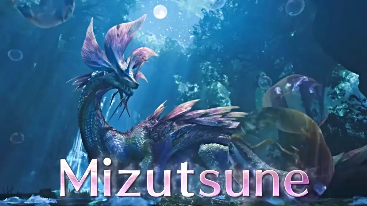 Mizutsune diturunkan dalam treler pelancaran untuk Monster Hunter Wilds