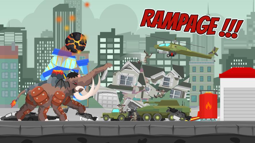 Hybrid Mammoth: City Rampage 스크린샷 3