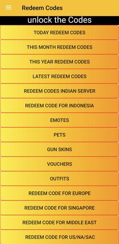 Redeem Codes Скриншот 0