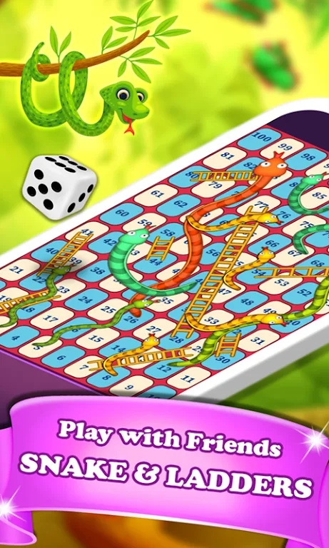 Snakes and Ladders Dice Game Ảnh chụp màn hình 1