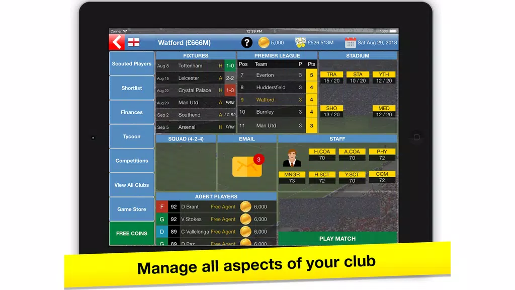 Schermata Soccer Tycoon: Football Game 0
