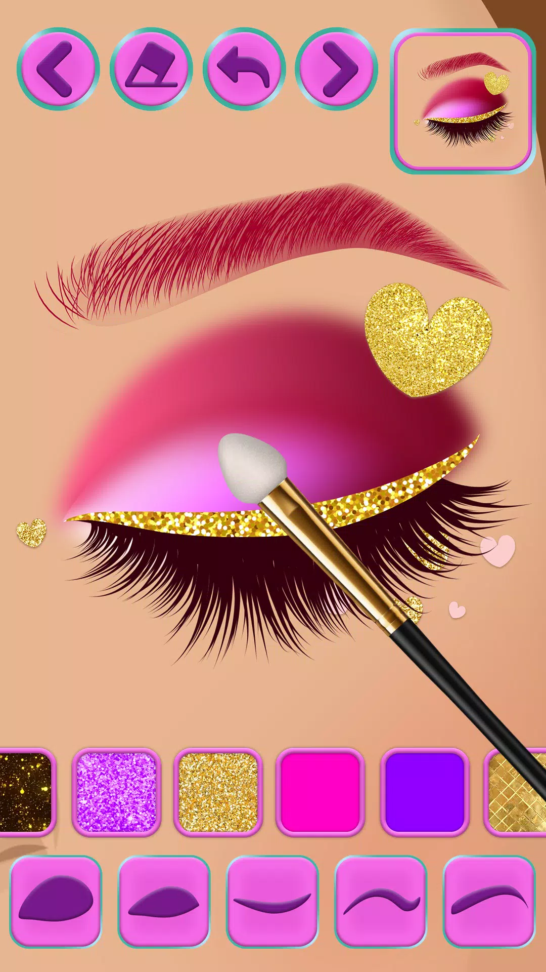 Eye makeup for girls Captura de tela 2