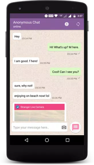 Anonymous Chat & Date for Stranger স্ক্রিনশট 1