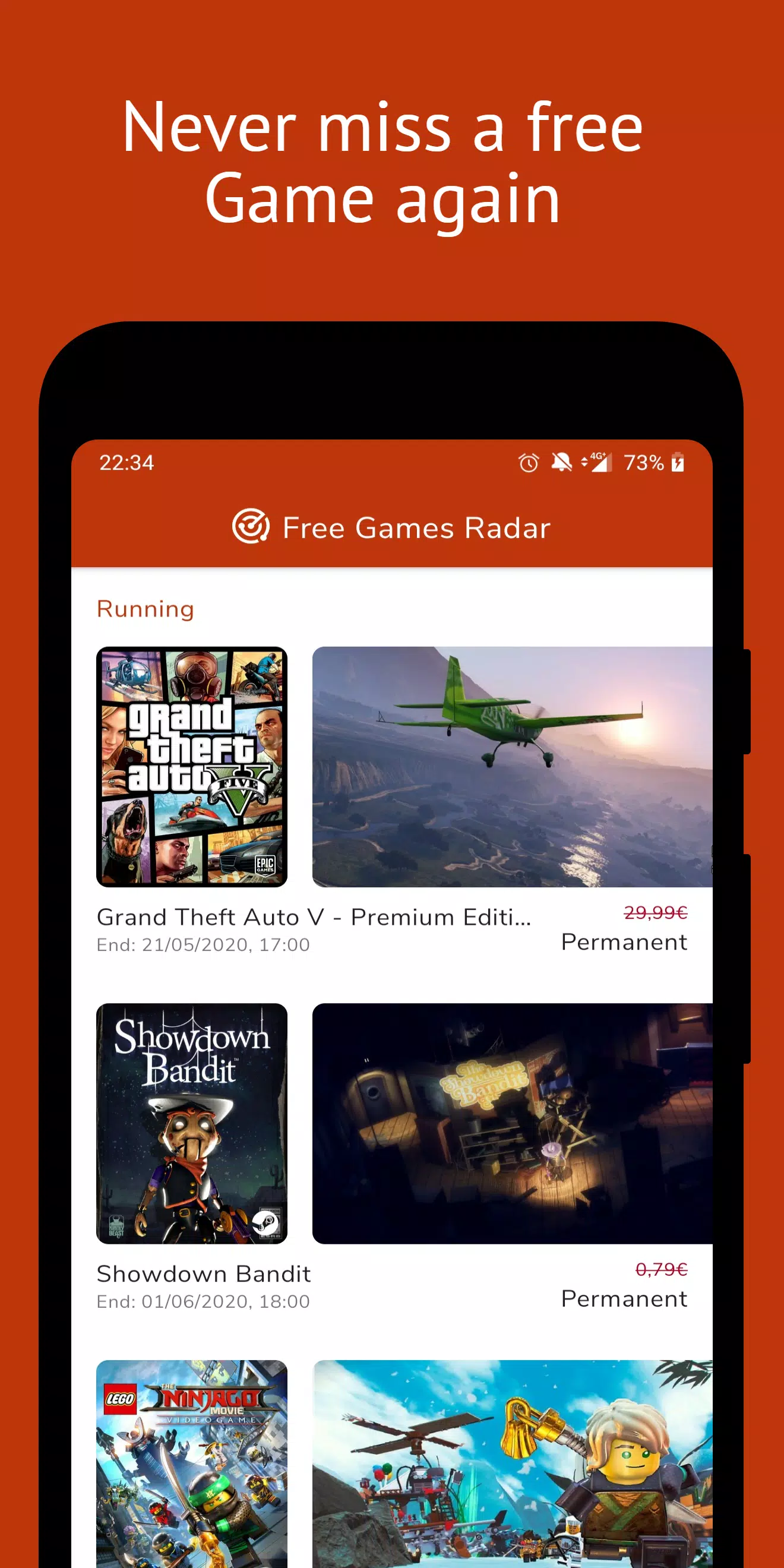 Schermata PC Games Radar for Epic Games, 0