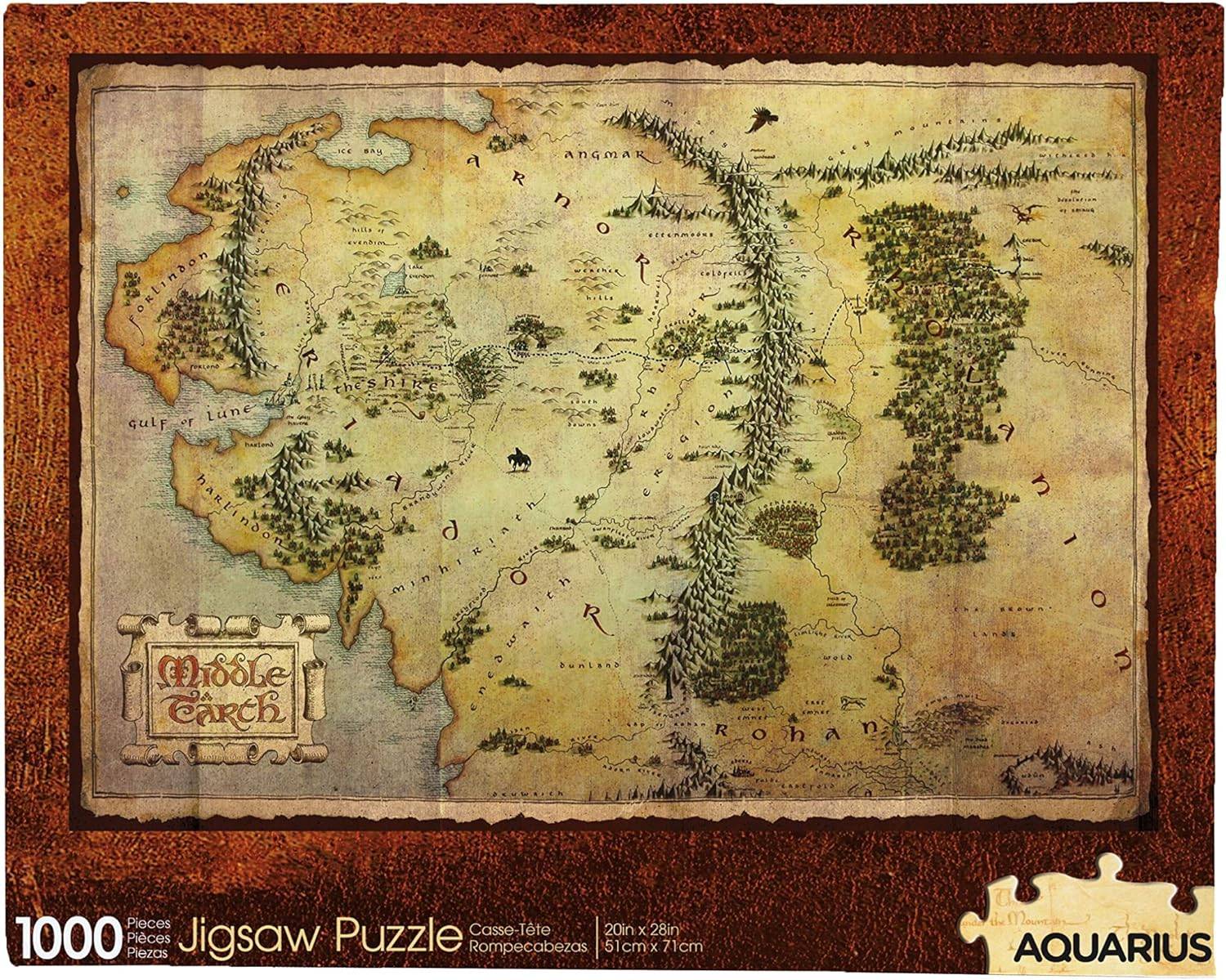 1000 piece Middle-earth map puzzle