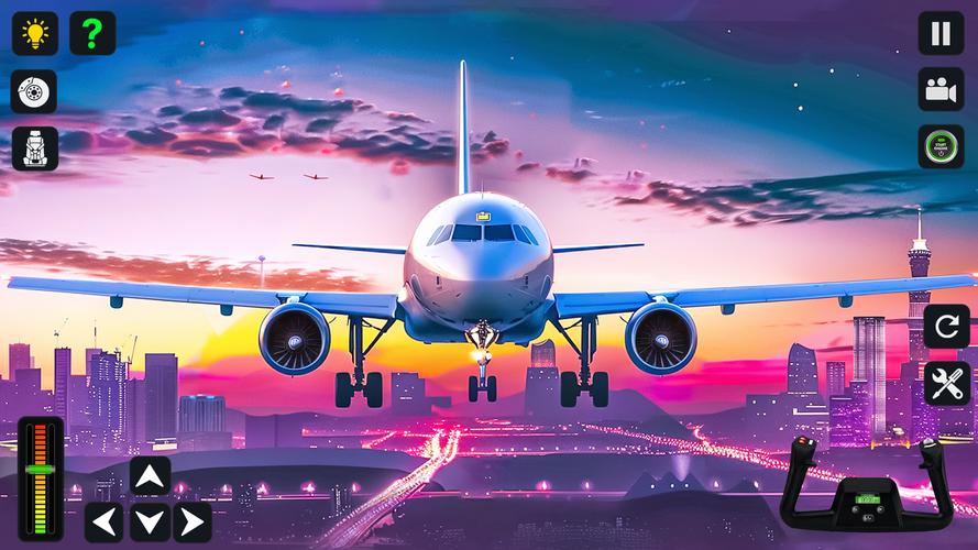 Airplane Simulator 3D Offline 螢幕截圖 1
