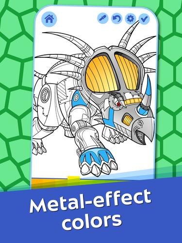 Dino Robots Coloring for Boys ภาพหน้าจอ 1