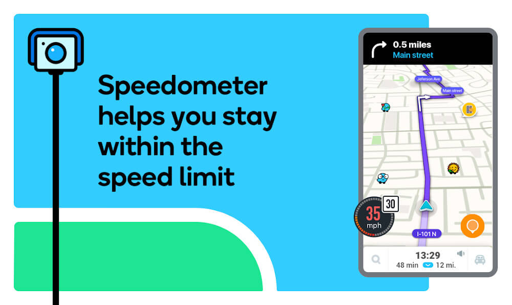 Waze ဖန်သားပြင်ဓာတ်ပုံ 1