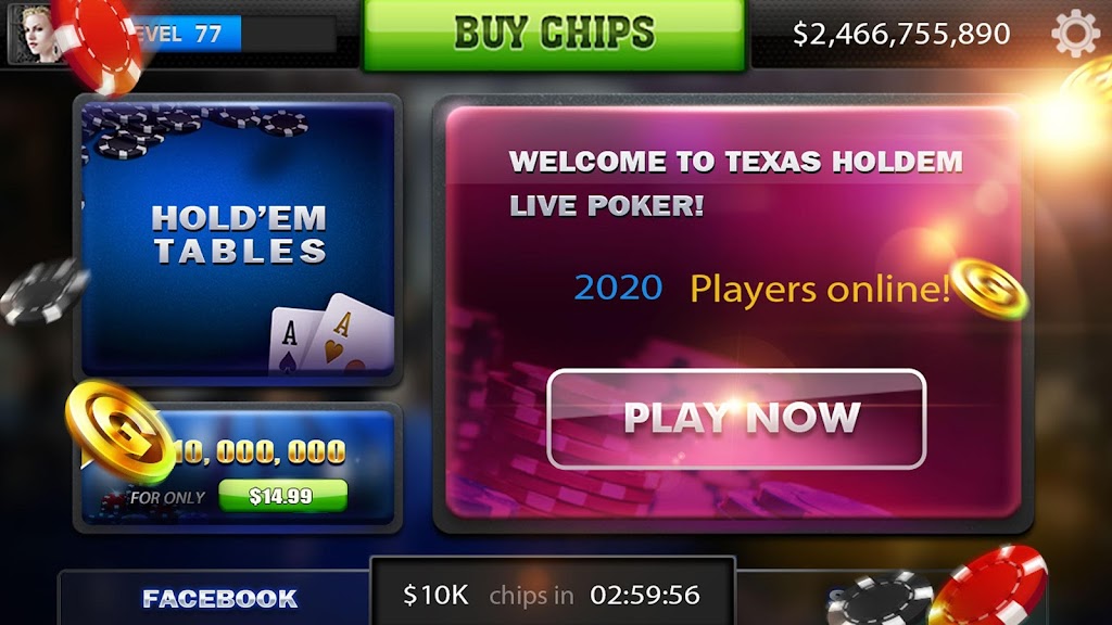 Spark Poker - Live Texas Holdem Casino Screenshot 1