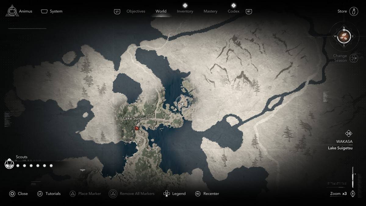 Posizione leggendaria Sumi-E in Assassin's Creed Shadows.
