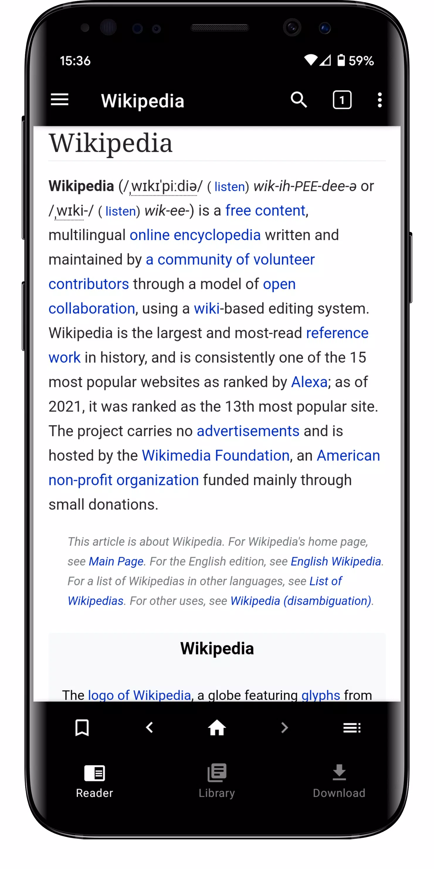 Kiwix স্ক্রিনশট 2