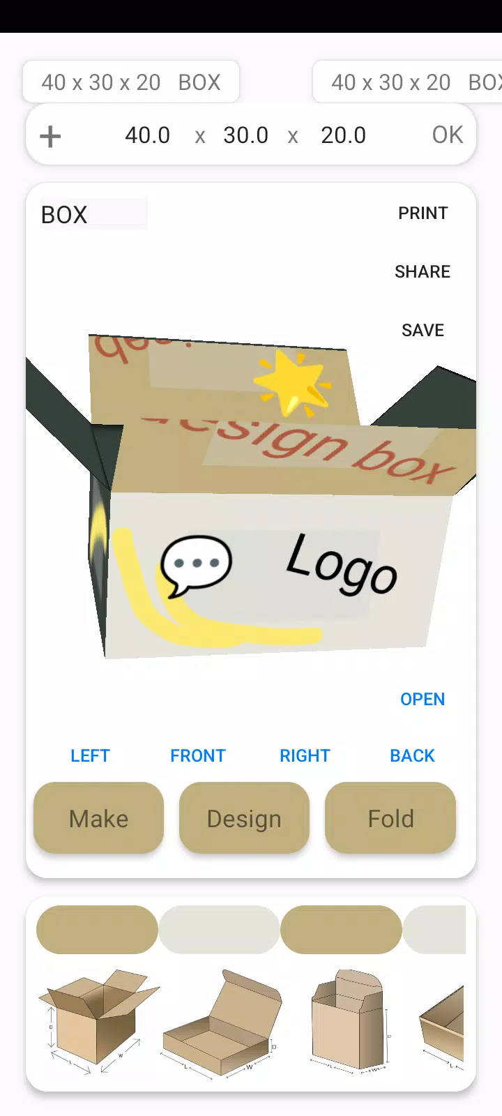 Box Maker Template Creator Pro Schermafbeelding 3