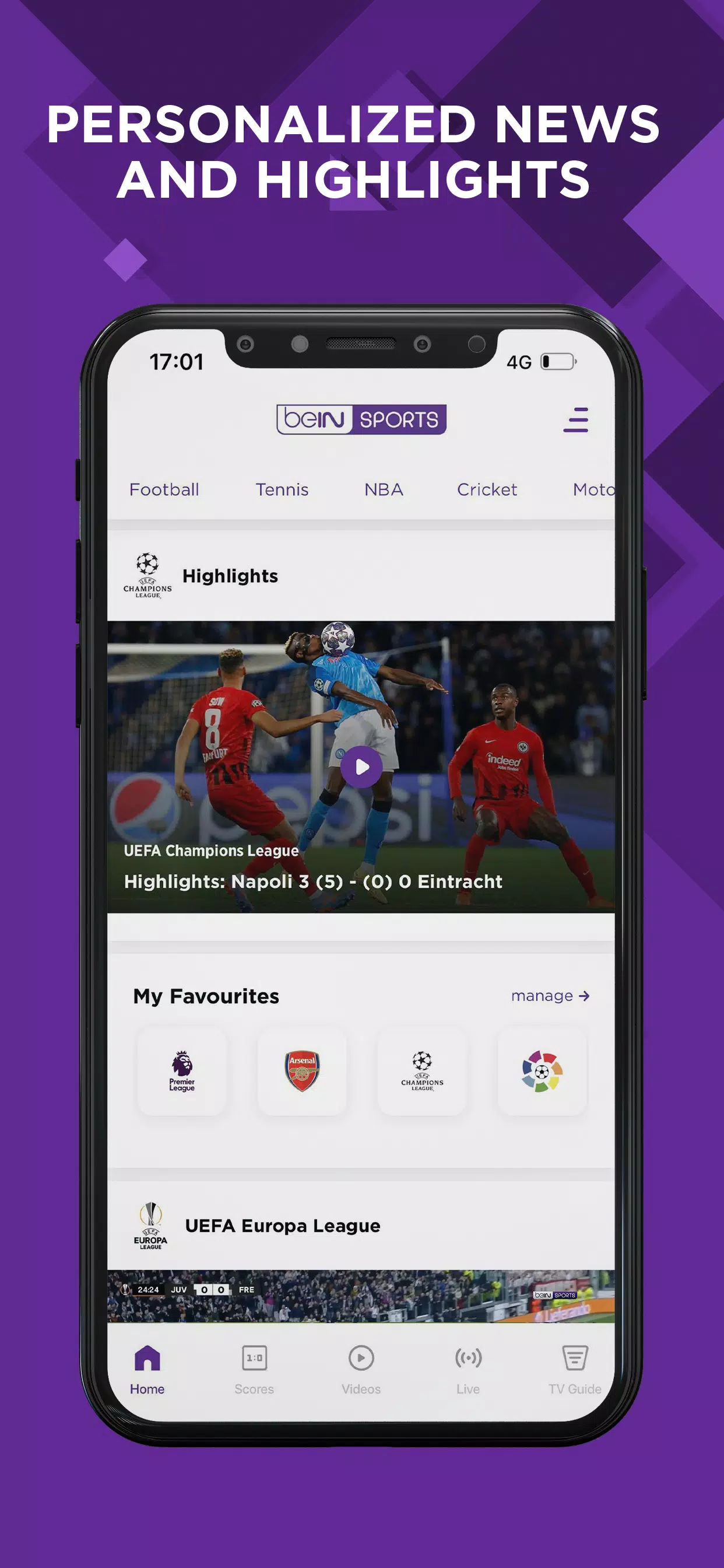 beIN SPORTS 螢幕截圖 1