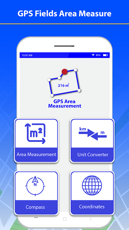 Campos GPS - Aplicativo de med Screenshot 1