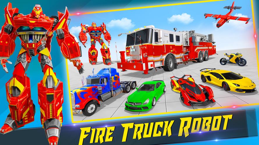 Fire Truck Robot Car Game应用截图第3张
