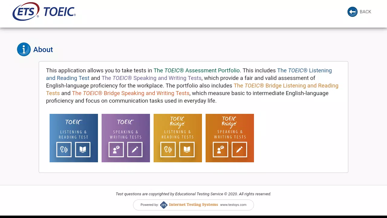 TOEIC Assessments Tangkapan skrin 1