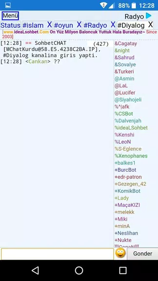 ChatKurdu Mobil Sohbet Screenshot 2