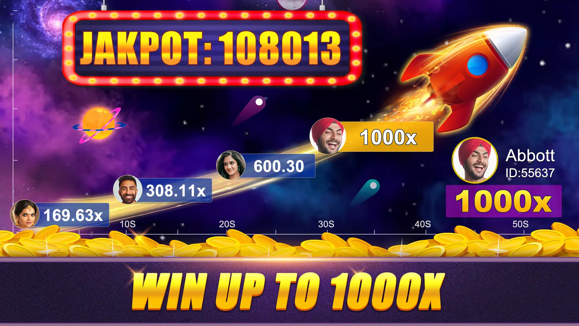 Crash x1000 - Online Poker 螢幕截圖 0