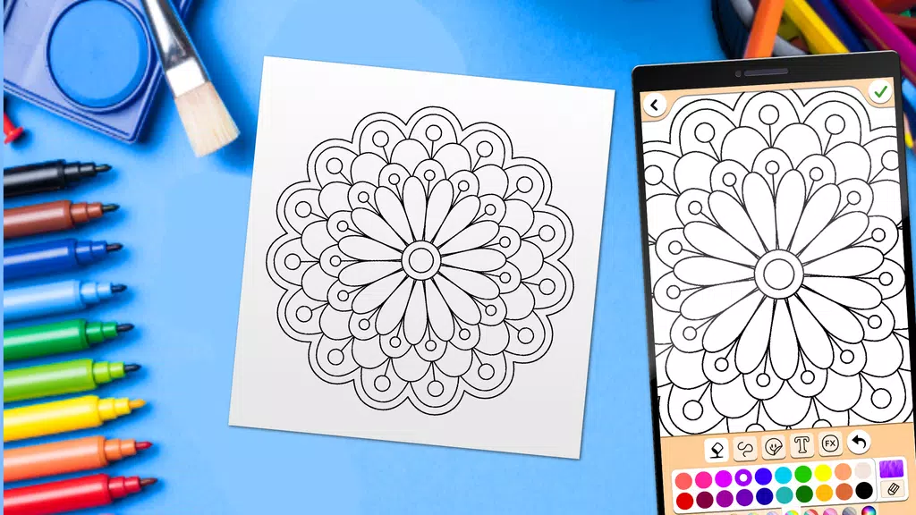 Schermata Mandala Coloring Pages 2