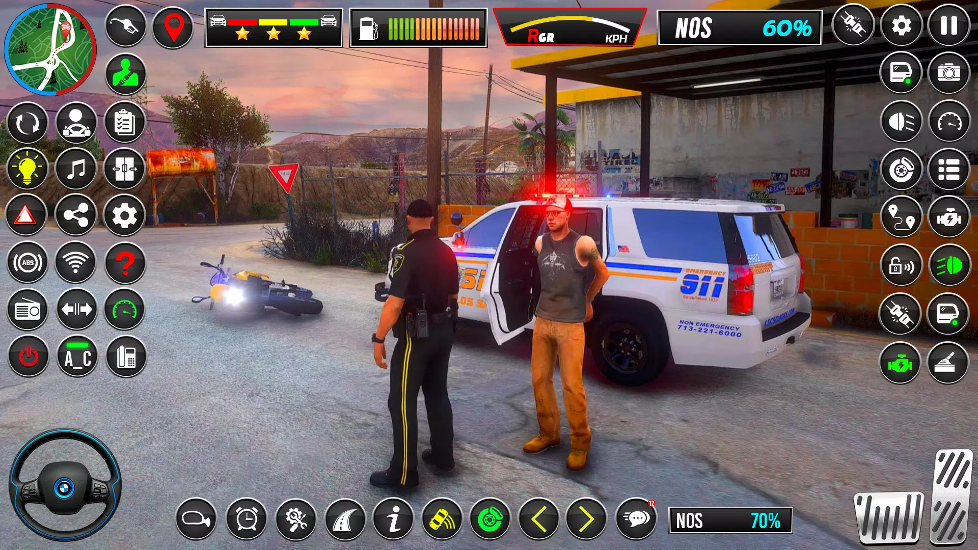 US Police Car Chase Car Game应用截图第0张
