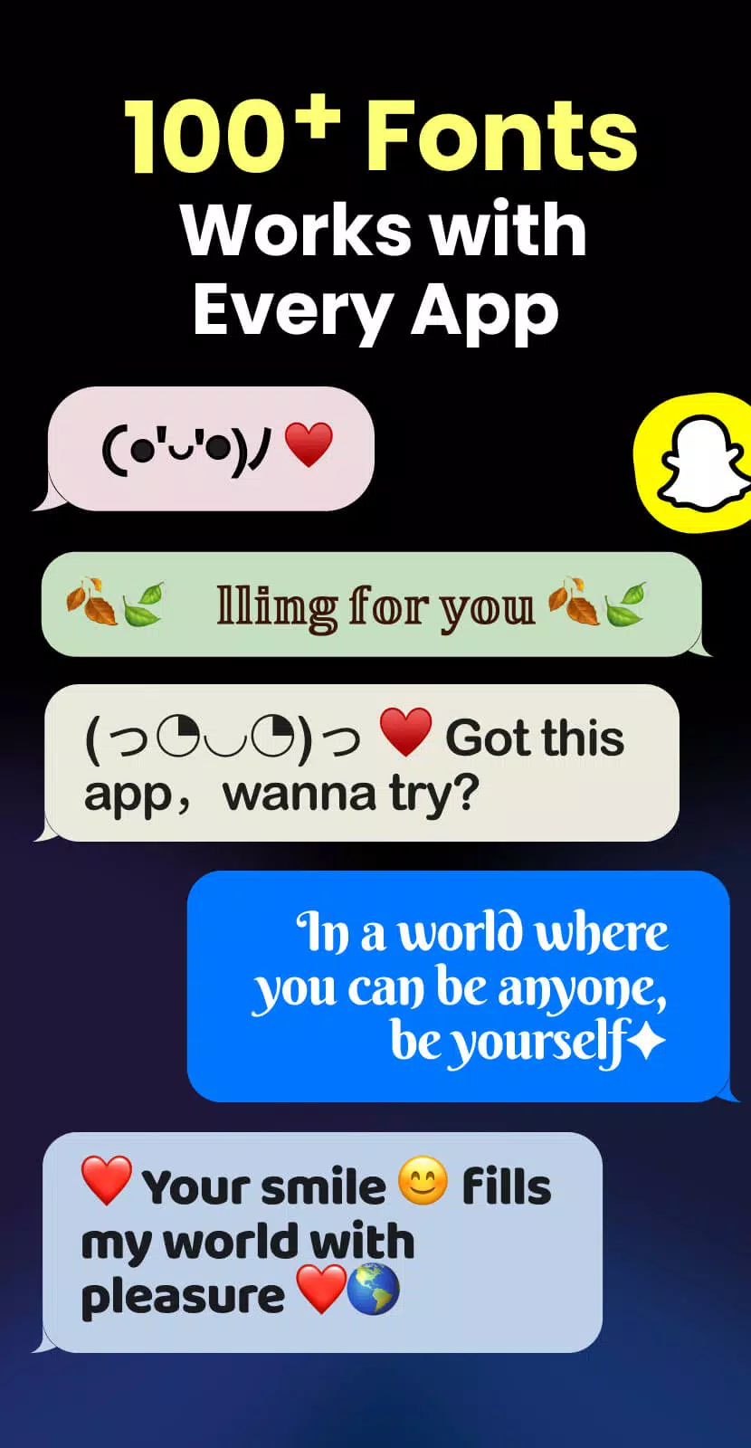Fonts Keyboard Themes & Emoji Ảnh chụp màn hình 1