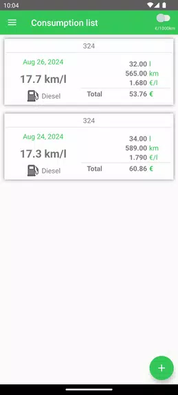 Fuel Consumption Screenshot 3