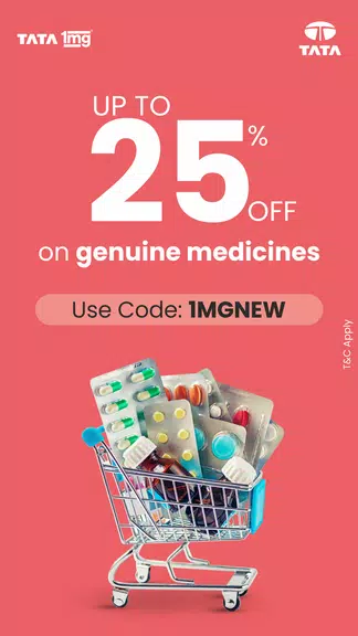 Schermata TATA 1mg Online Healthcare App 0