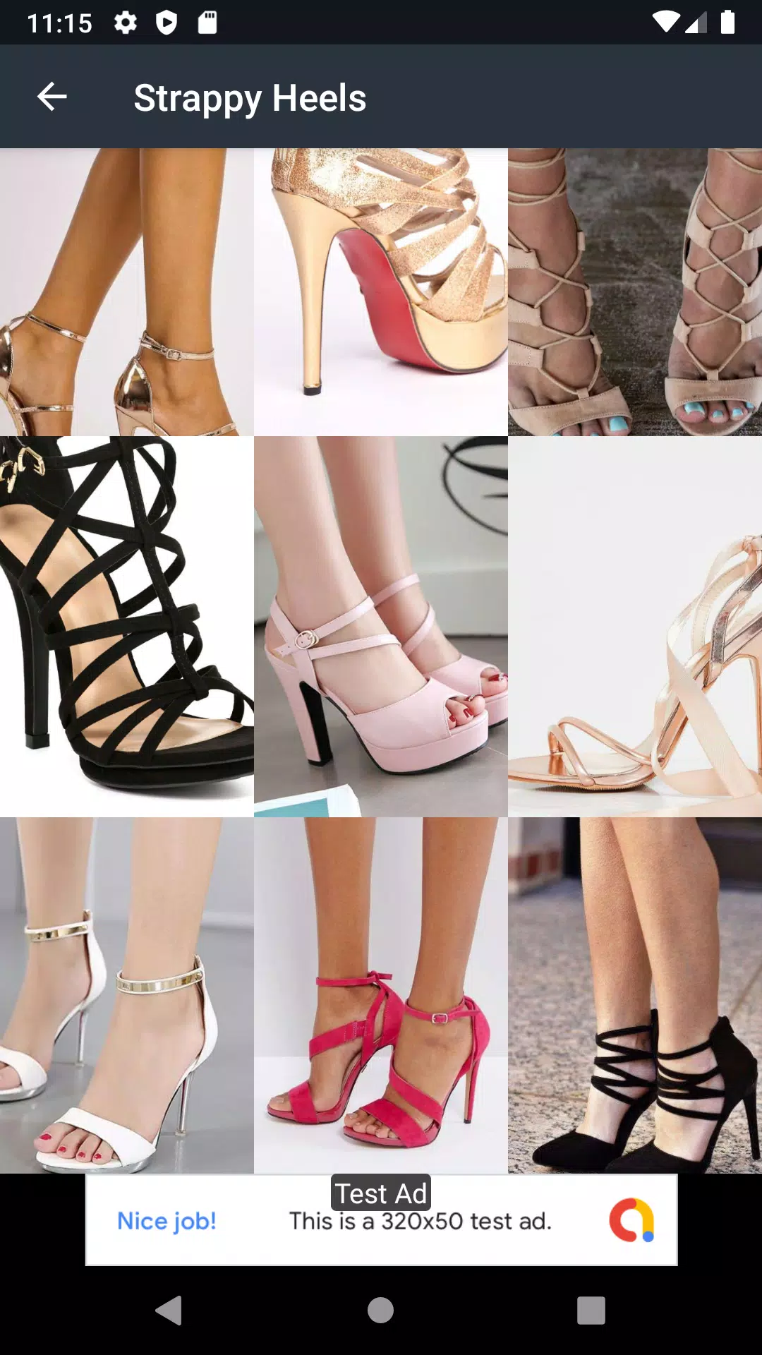 Strappy Heels Ideas ဖန်သားပြင်ဓာတ်ပုံ 1