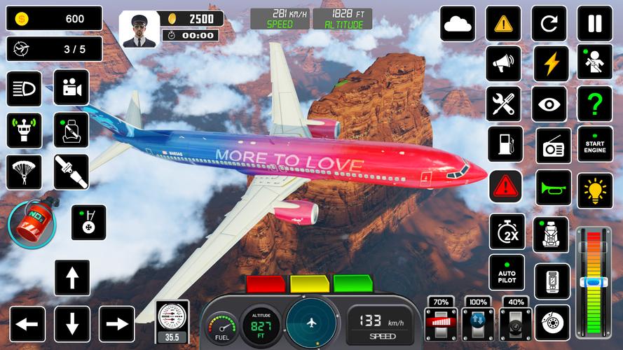 Pilot Flight Simulator Games 螢幕截圖 3