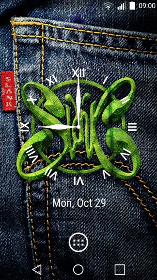 Slank Clock Widget ภาพหน้าจอ 0