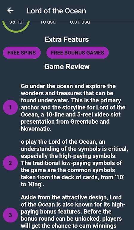 Schermata Jackpot City Games Reviews 1
