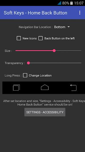 Soft Keys - Home Back Button Captura de tela 0