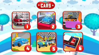 Animated puzzles cars 스크린샷 1