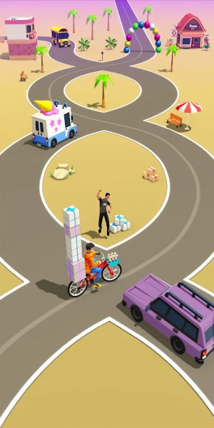 Paperboy Ticket Delivery Game 스크린샷 1