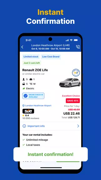 EconomyBookings Car Rental Schermafbeelding 2