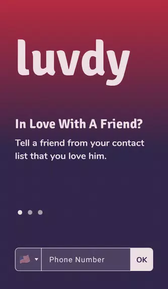 luvdy - Anonymous Dating Among Friends Captura de tela 0