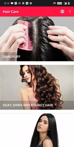 Hair Care - Dandruff, Hair Fal Tangkapan skrin 0